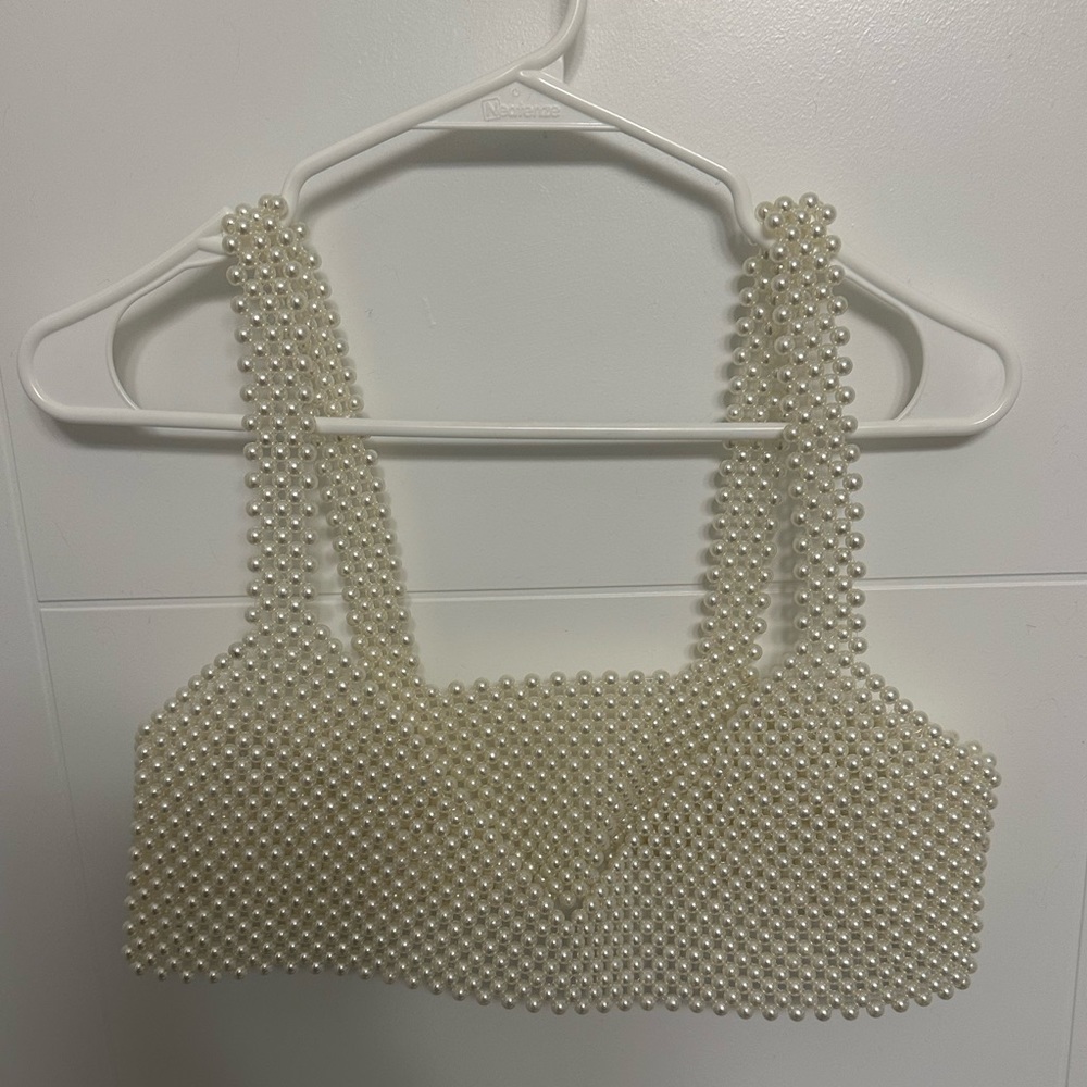 Pearl bra top